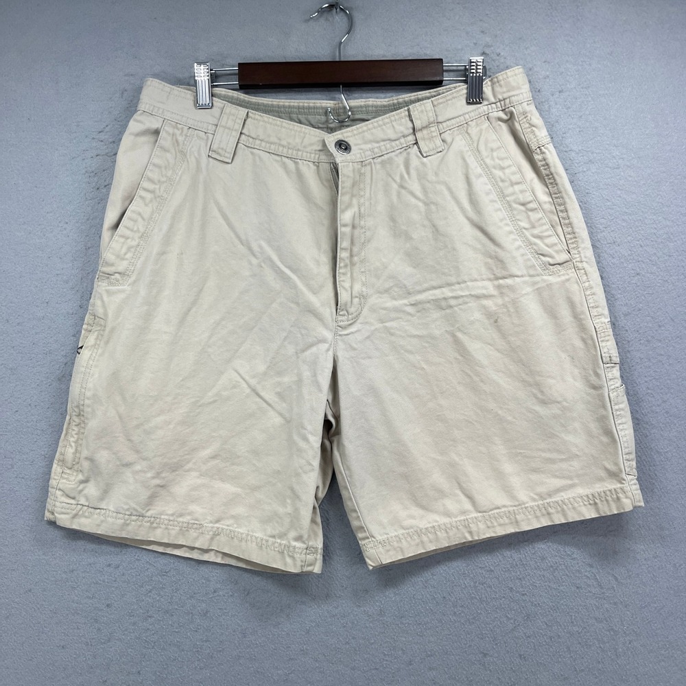 Columbia Cargo Shorts Mens 36 Omni-Shield Canvas Hiking Utility Safari Gorpcore